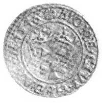szeląg 1546, Gdańsk, Aw: Orzeł i napis, Rw: Herb Gdańska i napis, Kop. II.8., Cz. 4906.