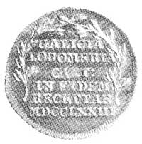 medal z roku 1773 wybity na okazję przyłączenia 