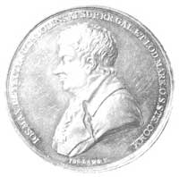 medal 1817 z popiersiem Józefą Maksymiliana Osso