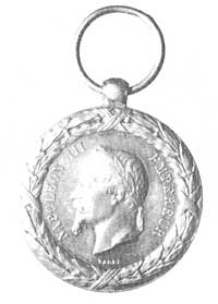 medal za kampanię 1859 roku, sygnowany BARRE, Fr