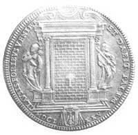 scudo 1675, Rzym, Aw: Popiersie i napis, Rw: Zamurowana brama i napis, Dav. 4079.