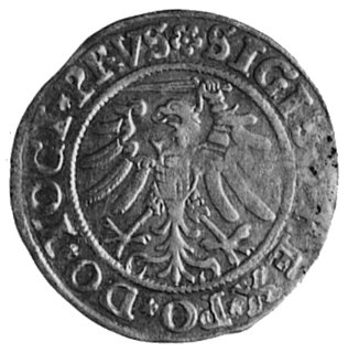 grosz 1533, Elbląg, Aw: Orzeł Prus Królewskich i napis, Rw: Herb Elbląga i napis, Gum.582, Kurp.585 R