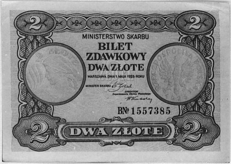 2 złote 1.05.1925, Pick 47, Parchimowicz 46.II