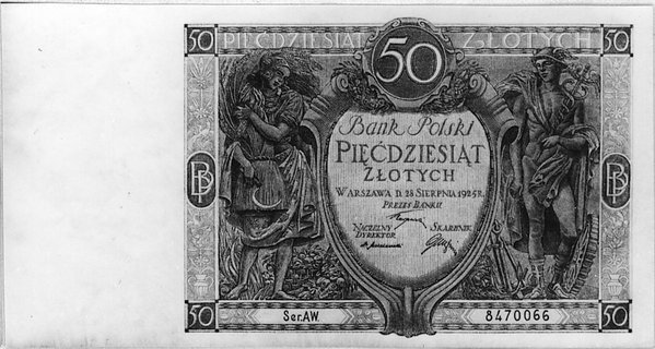 50 złotych 15.08.1925, Pick 64, Parchimowicz 36b.II