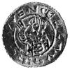 Udalryk 1012-1033, denar, Aw: Król na tronie z włócznią i napis: VDALRICVS, Rw: Półpostać w lewo i..
