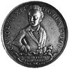 medal nie sygnowany bity w 1703 roku na pamiątkę zwycięstw Karola XII, Aw: Półpostać króla w kamiz..