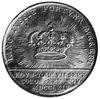 medal koronacyjny sygnowany T. Pingo wybity w 1764 roku, Aw: Popiersie króla i napis, Rw: Korona k..