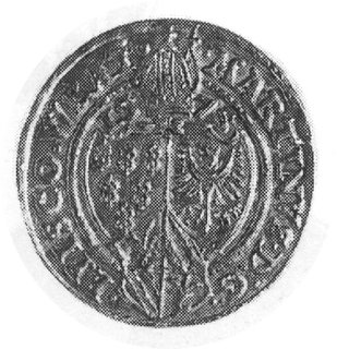dukat 1575, Nysa, Aw: Wielopolowa tarcza herbowa