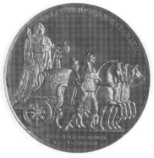 Ludwik XVIII, medal sygn. Andrieu wybity w 1815 