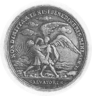 medal wybity w 1717 r. z okazji odnowienia znisz