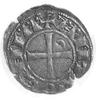 Antiochia- Bohemund III 1149-1163, denar, Aw: Popiersie rycerza w kolczudze i hełmie i napis: BOAN..