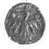 denar, Aw: Korona, poniżej litera O, Rw: Orzeł, Kubiak 108 (przypisuje tą monetę Kazimierzowi Jagi..