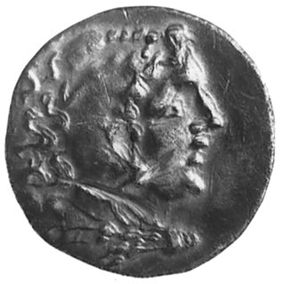 KRÓLESTWO MACEDONII- Odessos, tetradrachma (336-323 p.n.e.). Aw: Głowa Aleksandra Wielkiego w prawo,Rw: Siedzący Zeus z orłem w dłoni, i napisy pionowo: BA™I§Eø™ A§E•ANĘ¶.., 15.96 g., rysa na awersie
