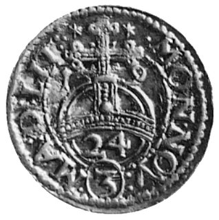 półtorak 1619, Wilno, Aw: Tarcza herbowa i napis, Rw: Jabłko królewskie i napis, Kop.I. Ic -rrr-, T.15, monetaniezmiernie rzadka