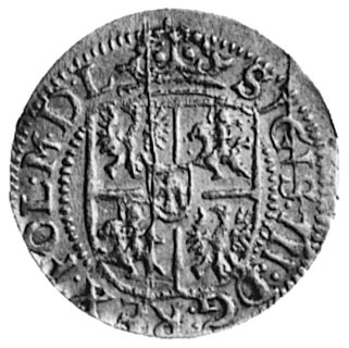 grosz 1616, Ryga, Aw: Tarcza herbowa i napis, Rw: Jabłko królewskie i napis, Gum.1444, Kurp.2481 R5, H-Cz.9606R4, T.12, rzadki