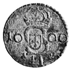 dwudenar 1609, Wilno, Aw: Monogram królewski, Rw