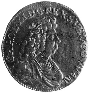 2/3 talara (gulden) 1683, Szczecin, Aw: Popiersie i napis, Rw: Tarcza herbowa i napis, Kop. 194.I.4 -r-, Dav.765, Ahl.98