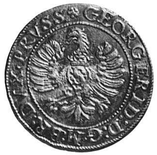 grosz 1596, Królewiec, Aw: Popiersie i napis, Rw