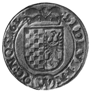 3 krajcary 1634, Wrocław, Aw: Orzeł dolnośląski i napis, Rw: Tarcza herbowa i napis, Kop.561.I.1, FbSg.256