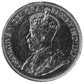 10 dolarów 1913, Ottawa, Aw: Popiersie króla Jerzego V, w otoku napis, Rw: Tarcza herbowa i napisy, Fr.3