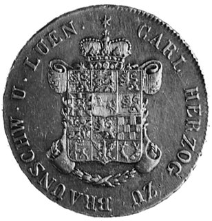 Karol II 1815-1830, gulden 1828, Aw: Herb, w otoku napis, Rw: Napisy w poziomie i w otoku, AKS 55, Welter 2993