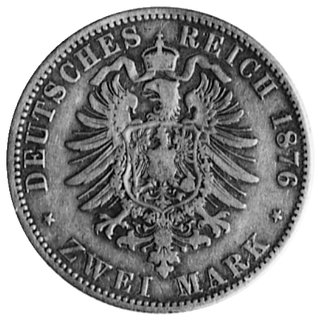 Fryderyk Franciszek 1842-1883, 2 marki 1876, J.84
