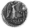 Cn. Lentulus Clodianus (88 p.n.e.), quinar, Aw: Głowa Jupitera w prawo, Rw: Victoria wieńcząca tro..