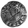 Antiochia- Bohemud III 1149-1163, denar, Aw: Popiersie rycerza w kolczudze i hełmie na głowie, w p..
