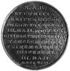 medal sygnowany IPH (Jan Filip Holzhaeusser) wybity w 1792 roku na pamiątkę położenia kamienia węg..