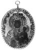 medalion z okresu Powstania Styczniowego, Aw: Wizerunek Matki Boskiej Częstochowskiej, Rw: Orzeł w..