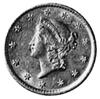 1 dolar 1851, Filadelfia, Aw: Głowa kobiety w le