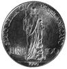 Pius XI 1922-1937, 100 lirów 1929, Aw: Popiersie w prawo, Rw: Stojący Chrystus, Fr.283, Berman 3330