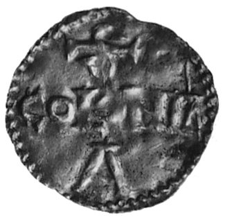 cesarz Otto II 973-983, denar, Aw: Krzyż równora