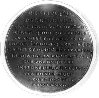 medal sygnowany IPH (Jan Filip Holzhaeusser) wyb