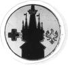 odznaka na agrafkę z wieżą Kościoła Mariackiego 