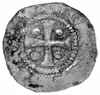 Dortmund- Henryk IV 1056-1084, denar (naśladownictwo lub fałszerstwo z epoki), Aw: Popiersie króla..