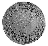 grosz 1535, Gdańsk, Aw: Popiersie w koronie i na