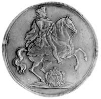 talar wikariacki 1711, Drezno, Aw: Insygnia koronacyjne i napisy, Rw: Król na koniu, Schnee 1011, ..