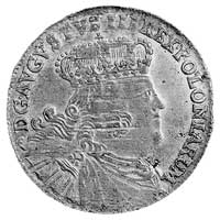 ort 1754, Lipsk, j.w., Kop. 330 II 2, Merseb. 1781, odmiana z dużym popiersiem króla.