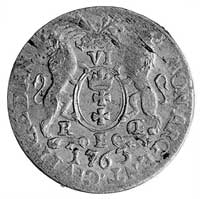 szóstak 1763, Gdańsk, j.w., Kop. 351 II 4a-R-, Merseb. 1799.