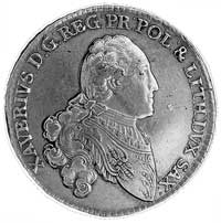 gulden 1763, Drezno, Aw: Popiersie i napis, Rw: Tarcza herbowa i napis, Kop. 329 I 2-R-, Gum. 2311.