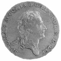 półtalar 1781, Warszawa, j.w., Plage 367, T. 10, rzadka moneta.