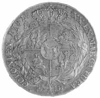 półtalar 1781, Warszawa, j.w., Plage 367, T. 10, rzadka moneta.