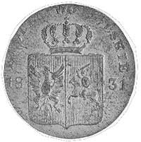 10 groszy 1831, Warszawa, Aw: Tarcza herbowa, Rw