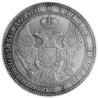 1 1/2 rubla=10 złotych 1833, Petersburg, Aw: Orz