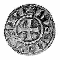 Besan˜on- arcybiskupstwo, denar XIII w., Aw: Dło
