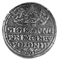 grosz 1528, Kraków, j.w., Gum. 483, Kurp. 47 R, ładna stara patyna.