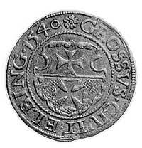grosz 1540, Elbląg, Aw: Orzeł Prus Królewskich (