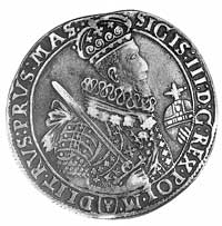 talar 1629, Bydgoszcz, j.w., popiersie króla z grubą kryzą - rzadka odmiana, Kurp. 1634 R3, Dav. 4..