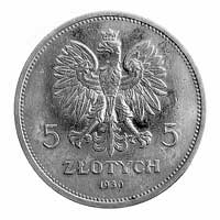 5 złotych 1930, Warszawa, Sztandar głęboki.